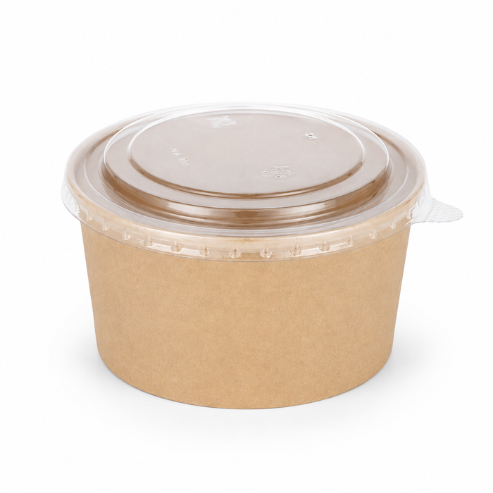 Popierinė kraft salotinė (150mm), 1000ml, 300 vnt/dėž.